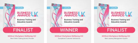 MHScot Workplace Wellbeing CIC wins Business Awards UK 2026 for exceptional customer satisfaction.
